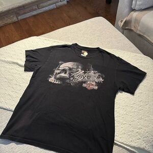 Harley-Davidson Black Skull Graphic Tee